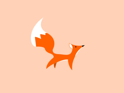 Fox Flat Illustration