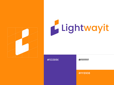 Lightwayit branding design flame graphic design illustration light logo logo design vector webdesign