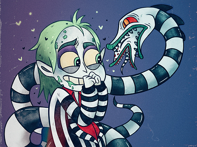 Beetlejuice! artwork beetlejuice children illustration halloween illustration