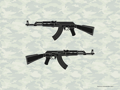 Automat Kalashnikov ak47 illustration vietnam