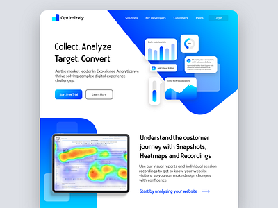 Web Analytics homepage design