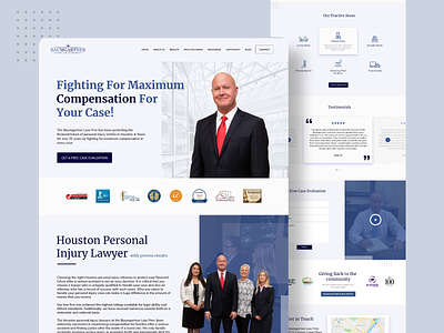 Website for a law firm.