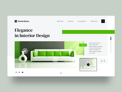 Interior Design Page Concept