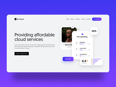 Cloud Services Website Design