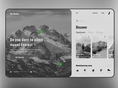 Mountaineering Web design icon ui ux web