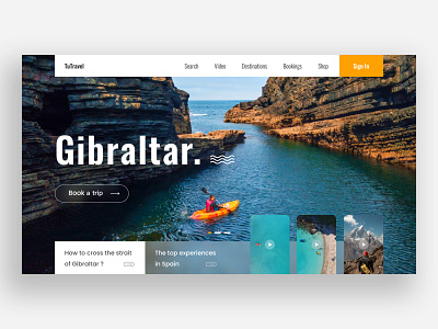 Travel website design ui ux web