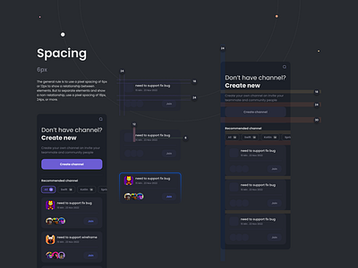 Spacing for Agile app - UI showcase by Cuong Hoang on Dribbble
