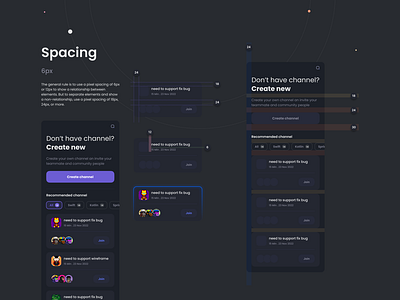 Spacing for Agile app - UI showcase