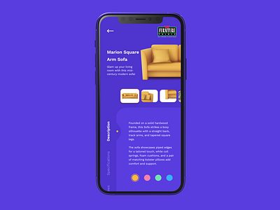 Furniture E Commerce App adobe adobexd app dailychallenge dailycreativechallenge dailyui inspiration livestream minimal prototype