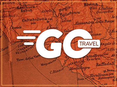 GO Travel Concept concept culture italy logo map orange sicily travel warm