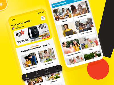 App Éxito Redesign app app design ecommerce identity mobile shopping shopping cart ui uiux