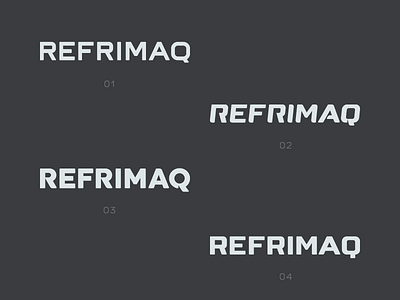 Refrimaq Logo app brand clean identity logo logotype mark minimal wip wordmark