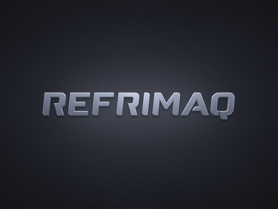 Refrimaq Logo (3D version) 3d brand branding design graphic identity logo logotype wordmark