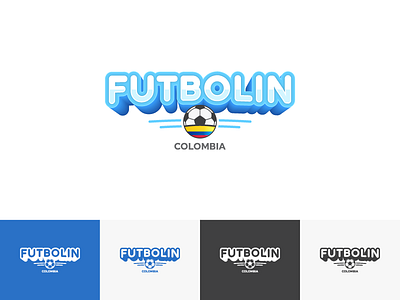 Futbolin Logo v3 ball brand branding identity logo logotype mark soccer sports vector