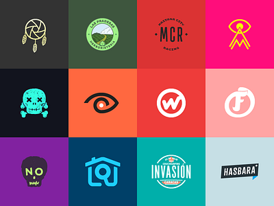 Logos 2014-2015 behance brand creative flat icon identity logo logotype mark minimal