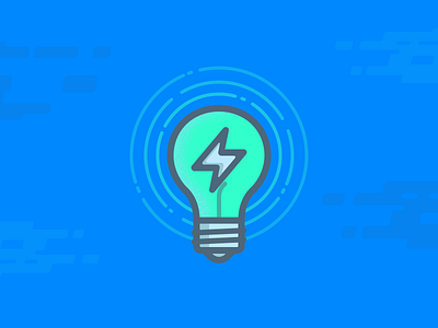 Light bulb bulb concept icon illustration light stroke vector wip