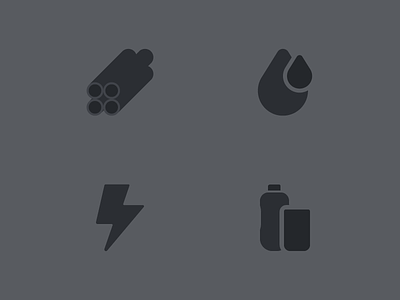 Natural Gas Icons bolt icon oil petroleo pipes sminimal steel tubos vector wip