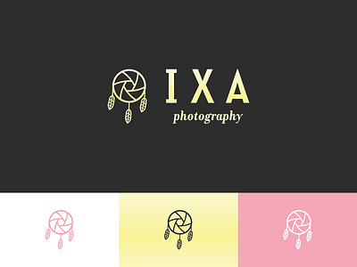 Ixa Photography branding dreamcatcher logo logotype photo shutter