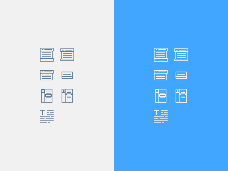 Mini Icons interface mini ui menu wip accordion text icon