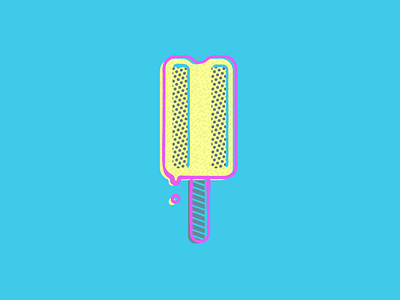 Helado 7 colorful distressed halftone pop popsicle stroke texture