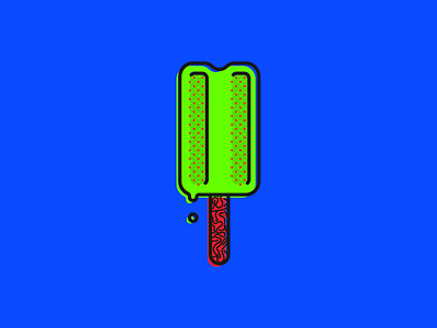 Helado 9 - The Grinch Edition halftone pop popsicle series style vector