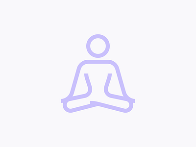 Lifestyle Icon (mini flat version) app flat icon meditation mini minimal ui ux yoga