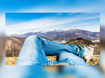 On Top Of The World editing foto legs mountains nature photoshop