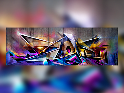 Colorful Graffiti on Wall editing graffiti photoshop