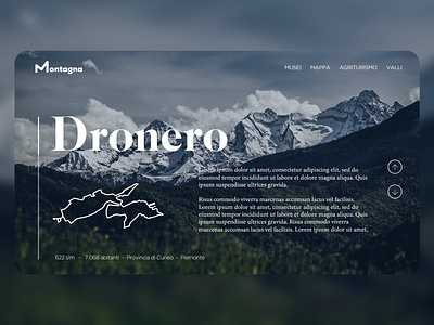 Montagna Website Concept