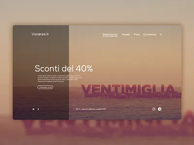 Vacanze.it Website Concept Design web webdesign website website concept