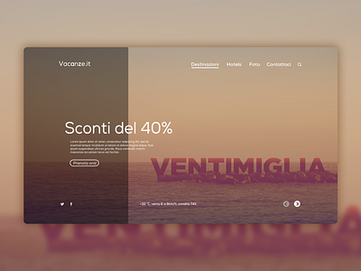 Vacanze.it Website Concept Design