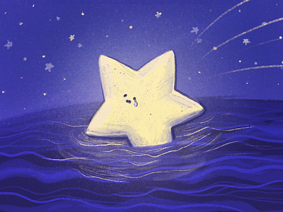 Falling Star art drawing illustration