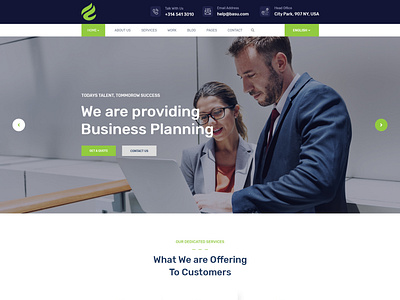 Basu - Business Consulting PSD Template by Designing Future on Dribbble