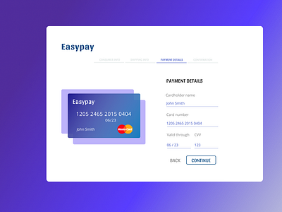 Credit Card Checkout by Viktoria Demtsyura on Dribbble