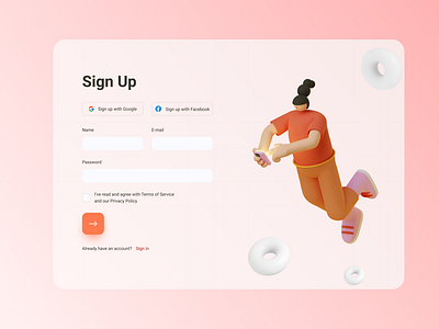 Sign Up form - Daily UI 001