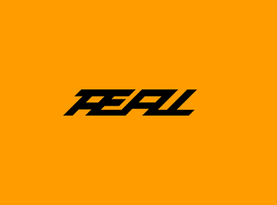 "REAL" Logotype branding design identity illustrator logo