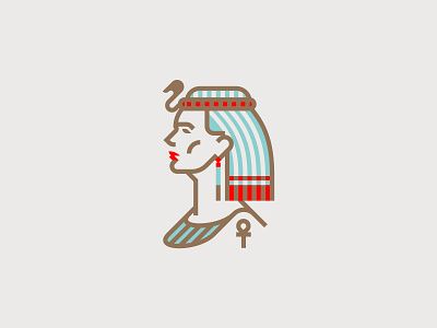 Cleopatra art artwork character design flat graphic illustration illustrator logo minimal