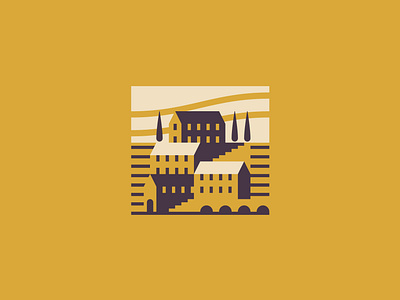 Sicily branding design flat graphic illustration illustrator italia landscape logo minimal vector