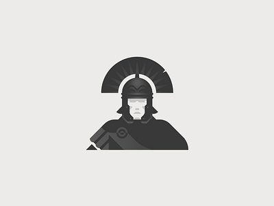 Centurion centurion design empire flat graphic illustration illustrator logo logotype minimal roman soldier vector