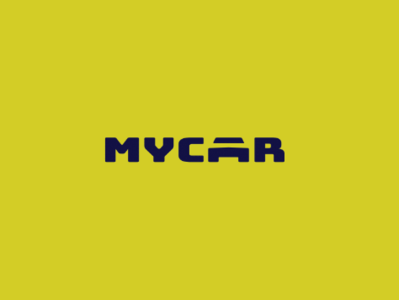 Brand Identity for MYCAR bold branding car identity logo