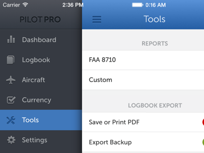 Pilot Pro iOS - Tools