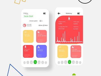Fitness Tracker app application application design application ui interaction interactiondesiign ui ux