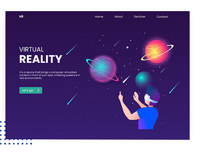 Virtual Reality- Landing page