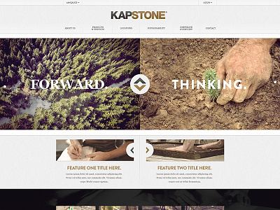 Paper Company Homepage design grid layout paper texture ui web design website