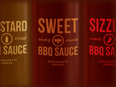 BBQ Squeeze Bottles barbecue bbq bottle design graphic packaging sauce