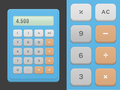Calculator calculator daily dailyui design math ui ux web