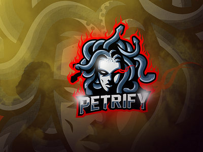 Petrify Esports Logo esportlogo esports esports logos esports mascot game design gamers illustration squad twitch twitch overlay