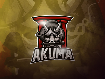 Akuma Esports Logo akuma esport esportlogo esports logos esports mascot game design gamers geisha japanese japanese culture twitch twitch overlay