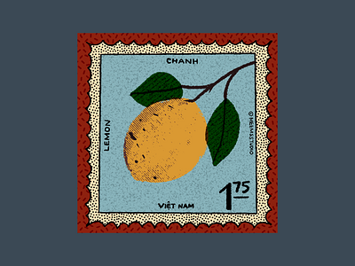 Vietnamese Lemon Stamp