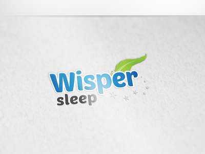 Wisper Sleep Logo brand design branding logo logo design logodesign